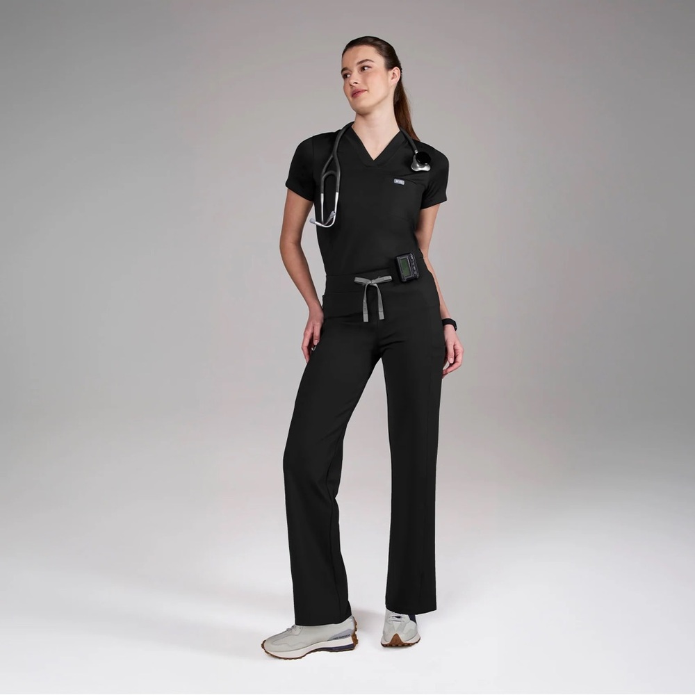 Figs Women's Black Straight Leg Pants